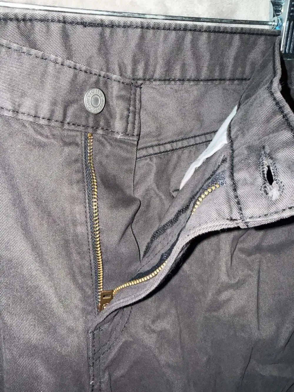 Levi's 514 Straight Fit Men's Charcoal Gray Jeans Size 36x32